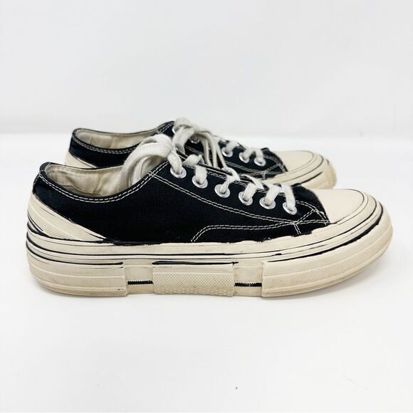 Jeffrey Campbell Endorphin Platform Canvas Sneakers Black Size 8 - Picture 1 of 8